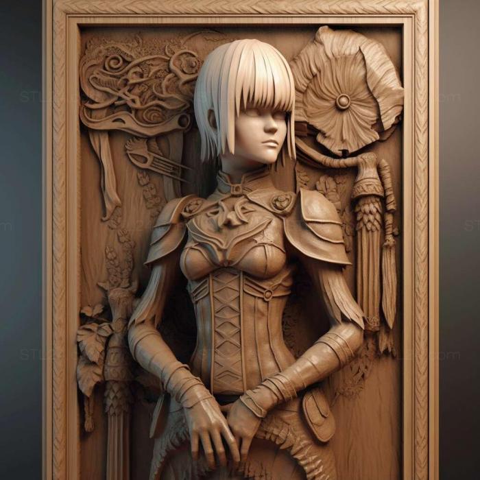 Игры (NieR Automata 1, GAMES_10841) 3D модель для ЧПУ станка